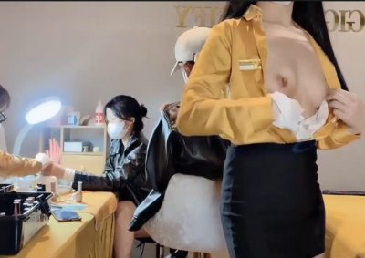 Clip xxx em nhân viên tiệm spa show hàng ngon